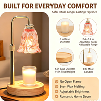 Lampe chauffe-bougie avec minuterie, cadeaux de déménagement, décoration pour nouvelle maison