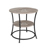 Table basse moderne et simple pour salon, en bois avec structure métallique