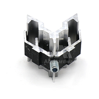 Accessoires pour portes et fenêtres, joint d'angle en aluminium avec vis en acier inoxydable 201/304