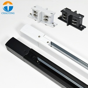 Système de rails d'éclairage à 2 fils, 3 fils, 4 fils, noir et <span class=keywords><strong>blanc</strong></span>, 1 m, 2 m, rails d'éclairage GU10, <span class=keywords><strong>rail</strong></span> d'éclairage en aluminium, <span class=keywords><strong>rail</strong></span> d'éclairage <span class=keywords><strong>LED</strong></span> - Product Image 5
