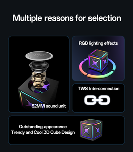 Yesido 5W bt5.3 <span class=keywords><strong>Mini</strong></span> RGB ánh sáng đầy màu sắc BT Loa Tuổi thọ pin dài loa không dây ysw34 - Product Image 3