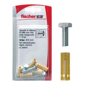 FISCHER - 504553 Brass fixation with hexagon bolt PO TE K - EAN 8001132045534 <b>ANCHORS</b> MECHANICAL <b>ANCHORS</b> - Product Image 1