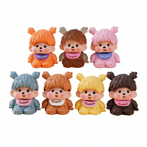 FADCUTE งานศิลปะเรซิ่นที่วาดด้วยมือรูปสัตว์ตุ๊กตาการ์ตูนรุ่นตกแต่งบ้านของขวัญ - Product Image 5
