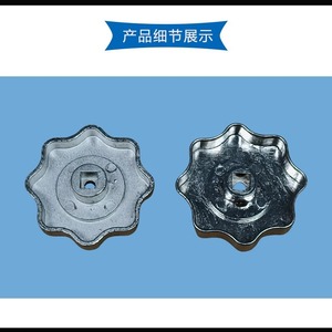 Metal Rotary Handwheel Silver Aluminum Panel Mounting <b>Switch</b> Accessory - Product Image 3