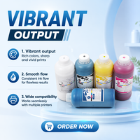 Tinta Printer DTF 1000ml Film PET Transfer Panas untuk Epson Xp600 L1800 I3200 Printhead Printer DTF