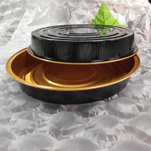 Casseroles en aluminium réutilisables de 9 pouces Récipients plats pour pizza et <span class=keywords><strong>tarte</strong></span> sans <span class=keywords><strong>couvercle</strong></span> pour les plats à emporter et le stockage des aliments - Product Image 3