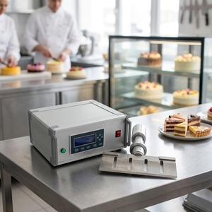 Máquina de Corte de Alimentos Ultrasónica de 20 kHz, Cortadora Ultrasónica de Pastelería, Cortadora de Pasteles y Pan para Panadería - Product Image 1