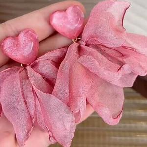 Boucles d'oreilles pendantes <span class=keywords><strong>Mori</strong></span> Super Fairy en imitation perle, alliage de zinc, cristal, strass, bijoux tendance pour les fêtes - Product Image 2