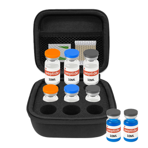 กล่องเก็บของพกพาขนาดเล็ก 9 ช่อง ทำจากวัสดุ EVA น้ำหนักเบา ขนาดมาตรฐาน 10 มล. 9 ช่อง ใส่ขวดเปปไทด์ ขวดอินซูลิน ได้ ใช้สำหรับเดินทาง - Product Image 1