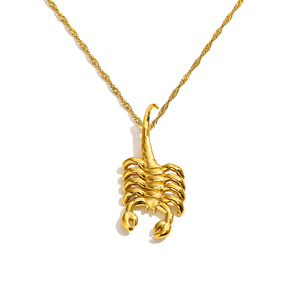 Micci đồ trang sức thời trang hợp thời trang <span class=keywords><strong>charm</strong></span> mạ vàng thép không gỉ bọ cạp dây chuyền bông tai cho phụ nữ - Product Image 6