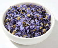 Fleurs de lotus bleues entières séchées, thé de fleurs de nénuphar sacré égyptien pour infusion de thé bien-être et encens, emballage cadeau