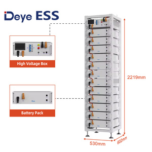 Deye BOS-G 256V 307.2V 358.4V 409.6V 460.8V 512V 563.2V 614.4V 100AH 高電圧リチウム電池（Deyeハイブリッドインバーター用） - Product Image 1