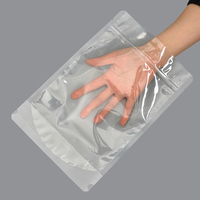 Sachet refermable personnalisable en OPP/alumine/PE de qualité alimentaire transparente pour biscuits croustillants, emballage en feuille métallisée de haute qualité