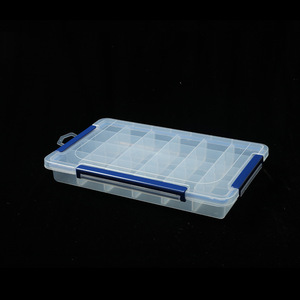 Large 3-Clasp 24-Compartment Storage Box With Transparent Lid For Hardware Tools And Components - Product Image 3