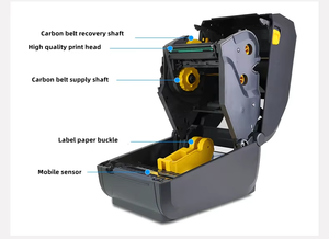 Ngựa Vằn Ban Đầu ZD421-2 4Inch Nhiệt Máy In Nhãn 203Dpi Đa Chức Năng Máy Tính Để Bàn Nhãn Máy In Mã Vạch - Product Image 5