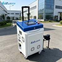 Nettoyeur laser à fibre HJZ 200W 300W 500W, facile à utiliser, machine de nettoyage portable pour aluminium, papier, pierre, refroidissement par air
