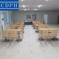 Bâtiment de bureau modulaire pour camp de réfugiés, abri temporaire préfabriqué, structure en acier galvanisé pour les secours d'urgence et la solidarité humaine