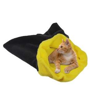 Sac de couchage rond pour chat avec coussin rose, lit chaud et confortable pour l'hiver, utilisable en toutes saisons, lavage à la main, rembourrage en fibre de polyester - Product Image 5