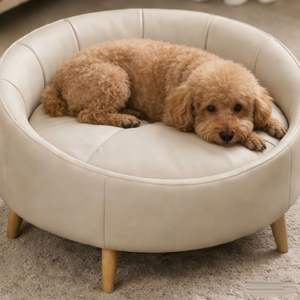 Nouveau Nid pour Animaux de Compagnie Direct Usine – Canapé Intérieur en Cuir Imperméable et Respirant pour Chiens et Chats de Petite et Moyenne Taille, Chaud et Amovible, Idéal pour l'Été - Product Image 5