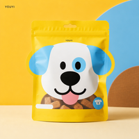 Sacs à friandises pour animaux de compagnie imprimés sur mesure, pochettes à friandises pour chiens découpées sur mesure avec forme personnalisée et fermeture à glissière pour l'emballage de nourriture pour animaux de compagnie en détail