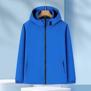 Fabricant de vestes d'extérieur OEM en gros, veste personnalisée respirante, coupe-vent, imperméable, en spandex/polyester, imprimée à l'écran - Product Image 2