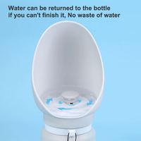 Bouteille d'eau en silicone pour animaux de compagnie Daily Walk, résistante aux fuites, portable, de qualité alimentaire