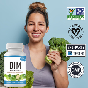 ジュロン供給OEM/ODM/OBMビーガンDIMカプセルホルモンバランスホルモンにきびサポート抗酸化DIMサプリメント60カプセル - Product Image 5