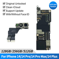Pieno di lavoro per iPhone 14 Pro scheda madre con il volto di 128GB 256GB scheda logica 100% originale sbloccato Mainboard