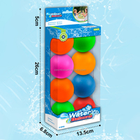 Ballons d'eau réutilisables en silicone de 6,5 cm, remplissage rapide, auto-scellants, bombes à eau pour piscine, plage, jeux d'eau d'été pour enfants