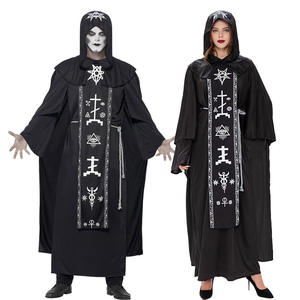 Mujeres mago bruja mago Grim Reaper hechicera película <span class=keywords><strong>de</strong></span> TV disfraces <span class=keywords><strong>de</strong></span> Halloween sacerdote con capucha túnica capa manto <span class=keywords><strong>disfraz</strong></span> - Product Image 6