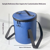 Sac isotherme cylindrique personnalisé grande capacité, sac à glace rond isolé, sac à dos isotherme étanche OEM ODM pour le camping