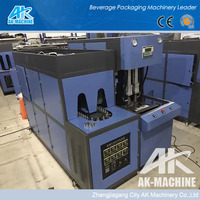 Máquina de Moldeo por Extrusión y Soplado Semiautomática de Múltiples Cavidades para Botellas de PET/PC/PE, Controlada por PLC, Alta Productividad