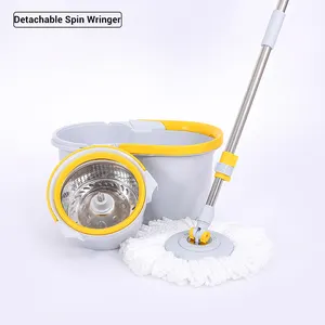 House cleaning tools 360 degree lazy mop bucket spin mop and bucket set manufacturer