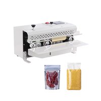 Machine de scellage semi-automatique Fr-550, mode de chauffage réglable, emballage de boissons, électrique 220v, portable