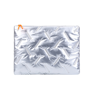 Funda acolchada suave para portátil de 14 pulgadas para mujer, estilo coreano, ligera, portátil, impermeable, bolso bandolera para portátil. - Product Image 1