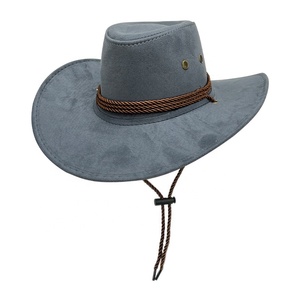Sombrero Vaquero Occidental de Gamuza Personalizado, Estilo Étnico Retro, Unisex, Resistente al Viento, para Jazz, Deportes, Pesca, Casual, Viajes al Aire Libre, Uso en las Cuatro Estaciones - Product Image 4