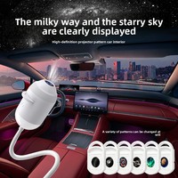 Projecteur Ciel Étoilé USB Intégré pour Voiture, Lumière Ambiante de Toit, Veilleuse Galaxie Romantique, Lampe de Chevet pour Chambre