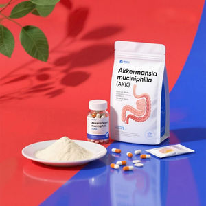 OEM 아케르만시아 프로바이오틱 라이브 파우더 10B 특허받은 5층 미세캡슐화 GLP-1 지연 방출 장 건강 보조제 - Product Image 1