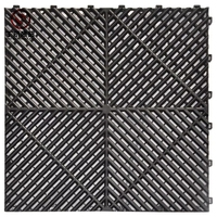 Neuankömmling 400*400 Mm De Sol De Parkplatz Kunststoff Bodenfliesen Interlocking Pp für Garage