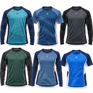 Rashguards amples et décontractés pour hommes |   Bleu Noir Gris Ciel Violet Vert |   Fabricant OEM ODM |   Vêtements de sport |   Manches longues | - Product Image 5