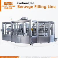 Ligne de production de boissons gazeuses à haute efficacité 16000 BPH, mélangeur CO2, ligne de production de remplissage de boissons gazeuses