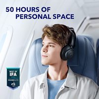 سماعات Space Q45 التكيفية التي تمنع الضوضاء الحية تقليل الضوضاء بنسبة تصل إلى 98% أثناء تشغيلها لمدة 50 ساعة