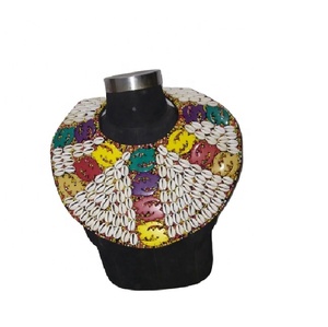 Nouvelle mode collier de motifs de broderie ethniques personnalisés femmes élégantes collier brodé perles brodées collier africain - Product Image 1
