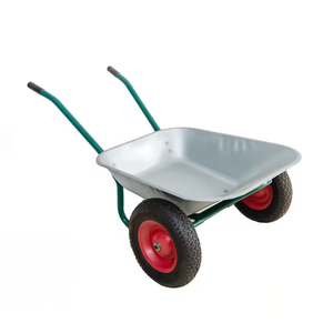 Carretilla de rueda de bandeja galvanizada MODELO DE Rusia <span class=keywords><strong>WB6211</strong></span> con rueda doble 4,00-6 Dos ruedas neumáticas - Product Image 2