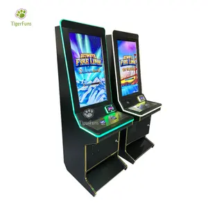 Good Price 32inch Wooden Skill Games Cabinet With Light Bar With Bill Acceptor And Printer For Sale