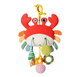 Jouets en tissu éducatifs et sensoriels pour lit de bébé, poussette et siège auto, hochets et anneaux de dentition pour bébés de 0 à 1 an, jouets en vrac - Product Image 1