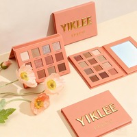 Palette de fards à paupières 16 couleurs avec miroir, boîte de maquillage magnétique vide en papier, rechargeable, personnalisable, palette écologique avec miroir