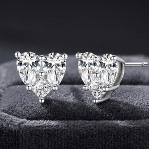 Pendientes de Plata de Ley 925 con Circonita Cúbica, Clásicos, Vintage, de Lujo, para Mujer, Regalo de Compromiso, Boda, GRA - Product Image 3