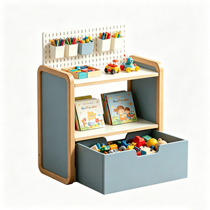 Muebles Montessori Personalizados para Niños, Estantería de Madera para Libros y <span class=keywords><strong>Juguetes</strong></span>, Organizador de Almacenamiento, Armario <span class=keywords><strong>Infantil</strong></span> - Product Image 1