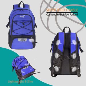 Sac à dos de basketball pour hommes, sac de football avec compartiment pour ballon et compartiment pour chaussures pour l'entraînement au basketball, au football et au volley-ball - Product Image 5